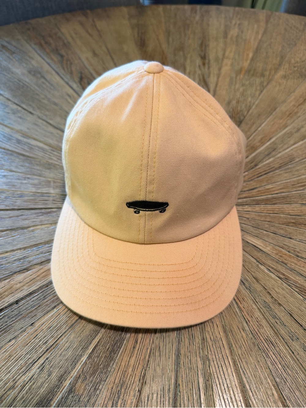 Vans Off The Wall skateboard cap hat adjustable back peach color unisex